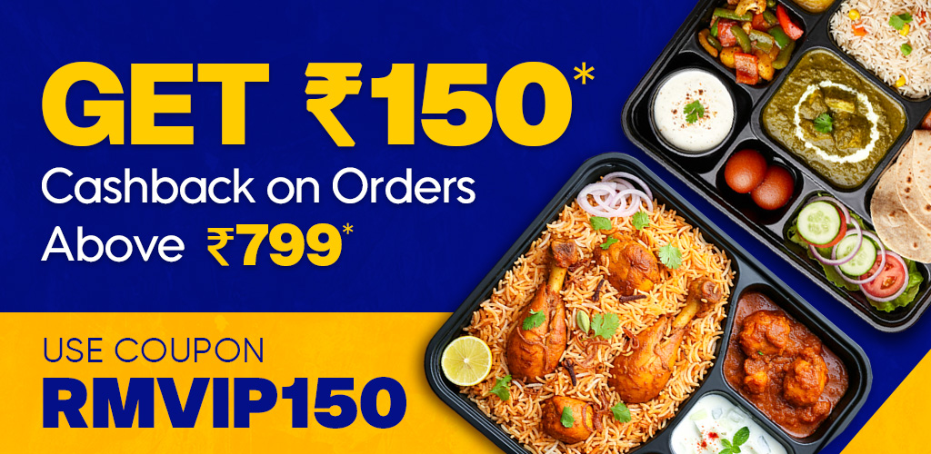 Get Rs.150 Cashback on orders above Rs.799