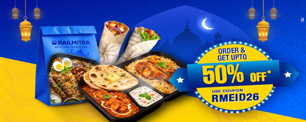 Order and Get Upto 50% Off on Train Food Order