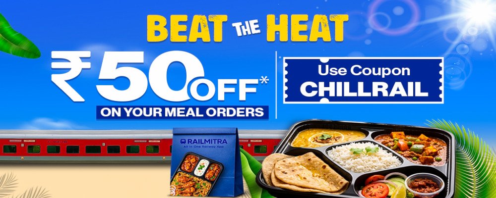 Beat the Heat with Rs.50 Off from RailMitra