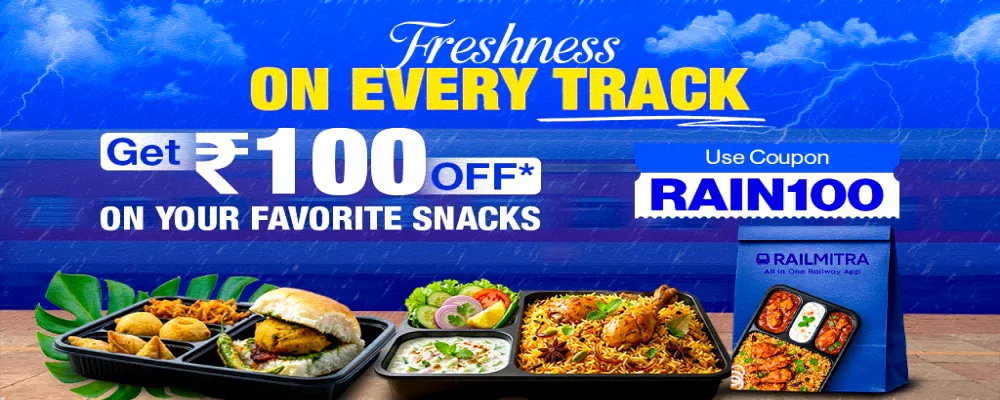Freshness On Every Track with RailMitra App