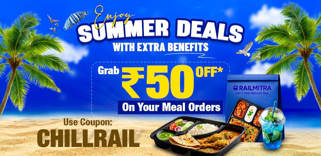 Beat the Heat with Rs.50 Off from RailMitra